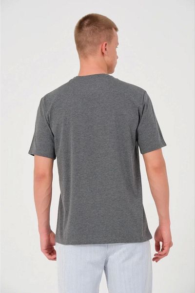 modaserdem Ανδρικό μπλουζάκι 24/1 Απλό Α Ποιότητα Oversize - Anthracite