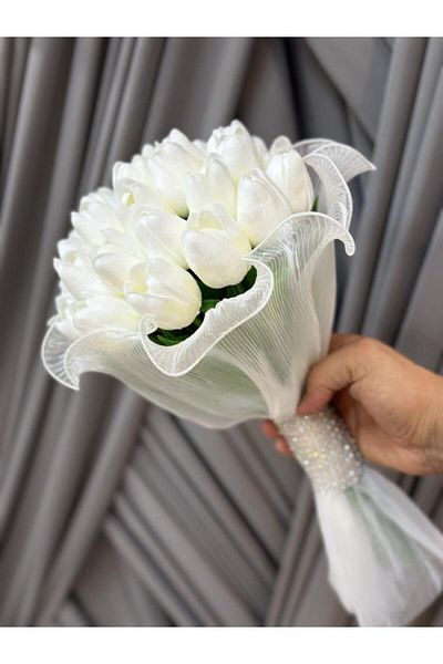 baskıtek Νυφική ​​ανθοδέσμη New Season Tulle Wet Tulip