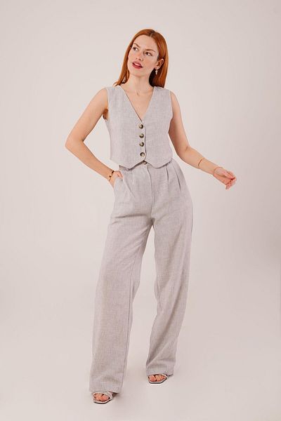 modaserdem Melted Pattern Gray Suit