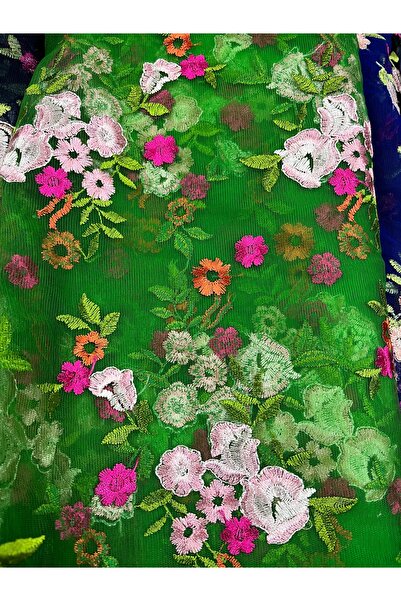 VENÜS MODA by Pınar Tulle Bandana New Season Spring Flower Embroidery Tulle Scarf Hair Accessory Combination