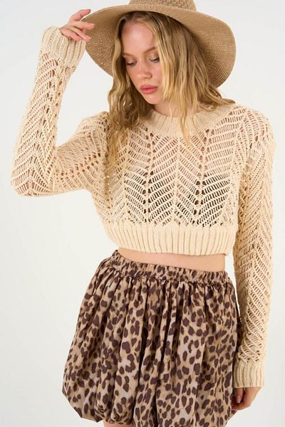 modaserdem Φούστα Leopard Balloon - Leopard Light Brown