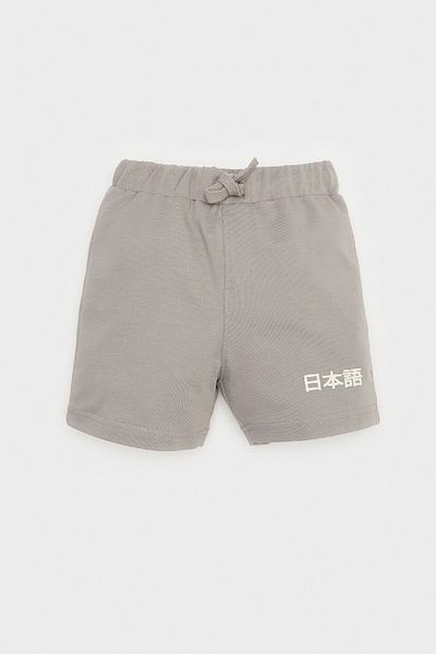DeFacto Baby Boys 2-Piece Set - Printed Short Sleeve T-Shirt and Elastic Shorts