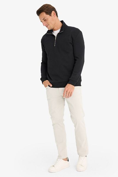 DeFacto Bequemes, bequemes Sweatshirt mit Reißverschluss und Stehkragen und normaler Passform X7405AZ25SP