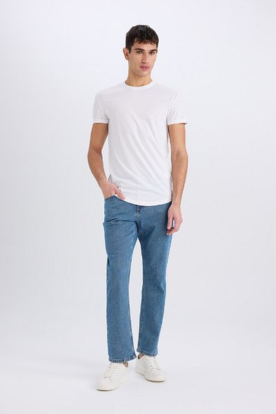 DeFacto Diago Comfort Fit Califtelik Jeanshose mit hoher Taille und weitem Bein