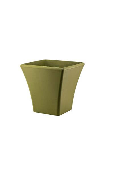 Bulutlife Begonvil 38 Cm Kare 28 Litre Beton Görünümlü Plastik Saksı Drenaj I...