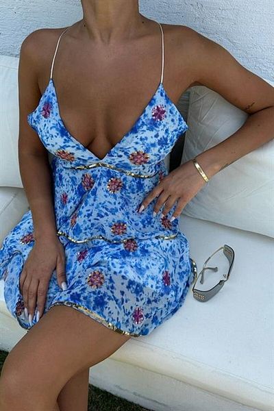 modaserdem Rochie Cheryl cu paiete aurii 2475-08