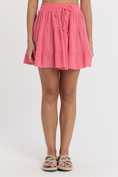 TCT TEKSTİL Muslin Mini Skirt - 2110