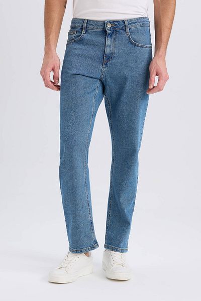 DeFacto Diago Comfort Fit Califtelik Jeanshose mit hoher Taille und weitem Bein