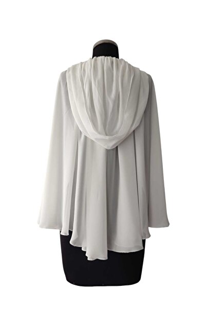 MODA NUR Болеро-накидка, Болеро з капюшоном, Біла накидка, Накидка для нареченої