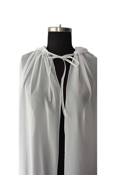 MODA NUR Pelerina Bolero, Bolero cu glugă, Pelerina albă, Pelerina de mireasă