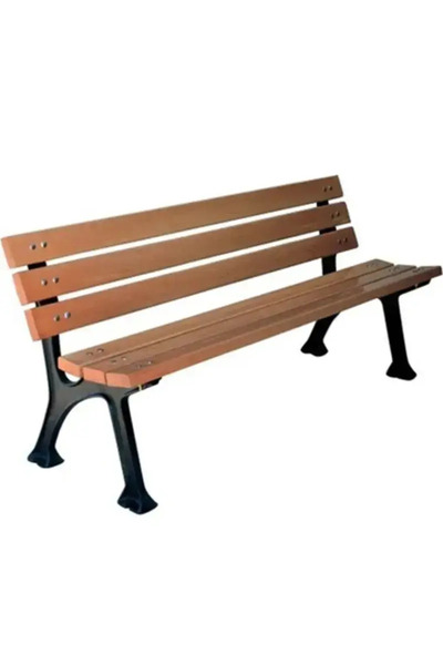 KENT Mobilyası Döküm Ayaklı Ahşap Bank