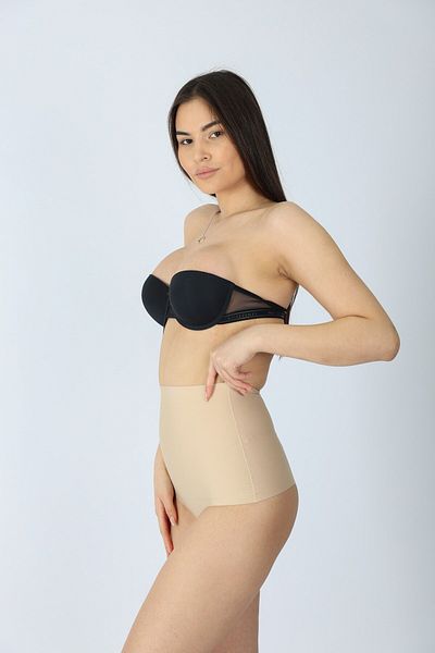 Bluewhs Women's Laser Cut High Waist Fit Look String Thong Panties Fit Look Belly Corset