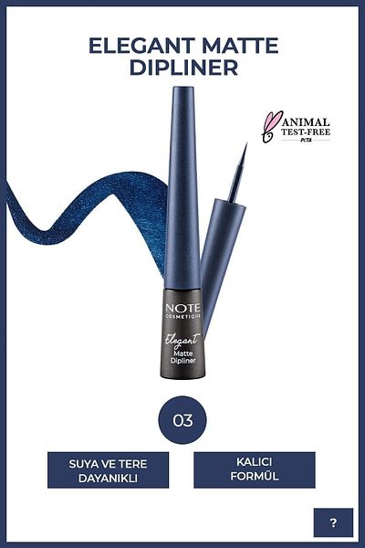 NOTE Dipliner Elegant Matte Waterproof – 03 Navy Blue