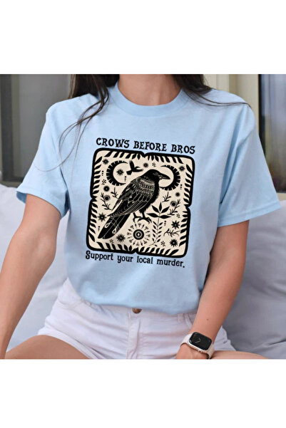 Wish BF Κοράκια πριν από τους αδελφούς με τύπωμα oversized Μπλουζάκι