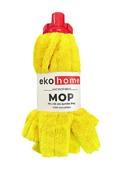 EkoHome Mikrofiber Emici Havlu Mop Ucu 70*55 Sarı