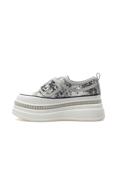 Guja Women's Stone Detailed Sneaker Casual Shoes 25Y 25Y423-1 Z Gray