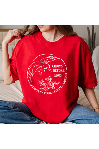 Wish BF Tricou oversize cu imprimeu CROWS BEFORE BROS