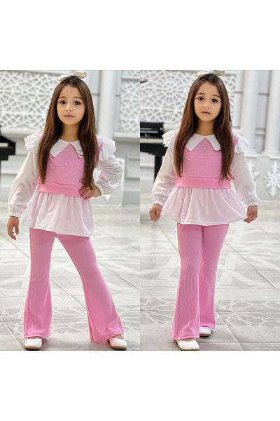 EDK GİYİM Girl child top and bottom suit