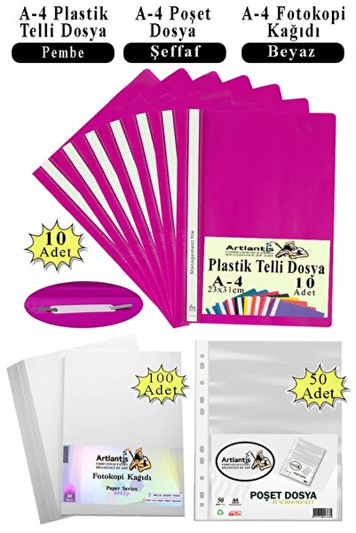 Artlantis Ring Binder Plastic A4 10 Pcs Bag Binder 50 Pcs A4 Copy Paper 100 P...