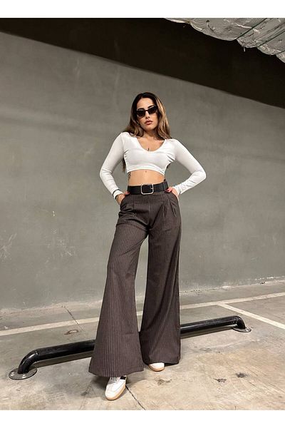 DENİKK TREND ΡΙΓΕ ΠΟΛΥΒΙΣΚΟΣ ΥΦΑΣΜΑ ΖΩΝΗ ΠΑΝΤΕΛΟΝΙ PALAZZO - ΠΑΝΤΕΛΟΝΙ ΠΟΛΥΒΙΣΚΟΣ ΜΕ ΡΙΓΑ