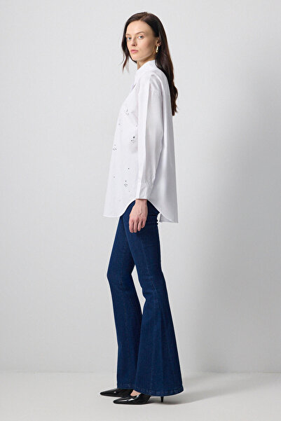 Touché Privé Stone Embroidered Shirt