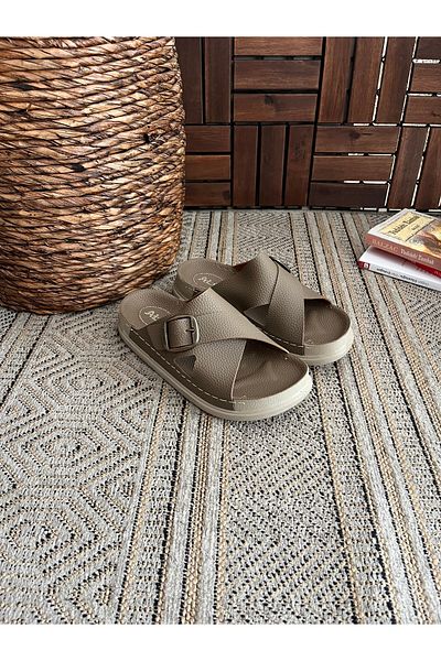 Behtah Kundura Large Size Women's Men's Orthopedic Comfortable Sole Daily Slippers Street Slippers