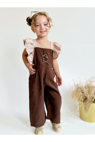 Pinkitokids Larin Back Detail Girl's Jumpsuit