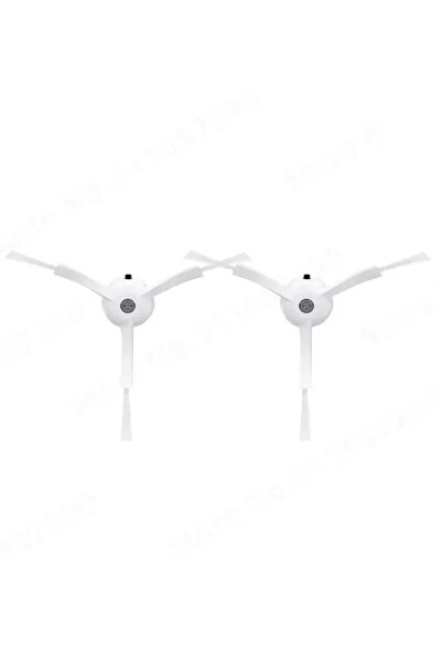 ROPALDE Set de 2 perii laterale albe compatibile cu aspiratorul robot Roboroc...