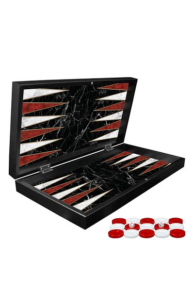 Serenitsu Large Size Marble Look Backgammon Shoes