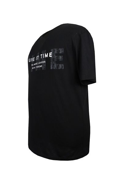 tambattal Large Size Printed Single Jersey Crew Neck T-Shirt