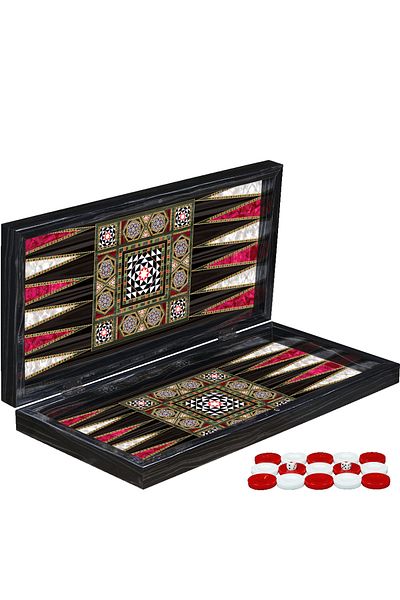 Serenitsu Large Size Backgammon Mother of Pearl