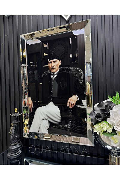 QUAL ATATÜRK AYNALI CAM TABLO