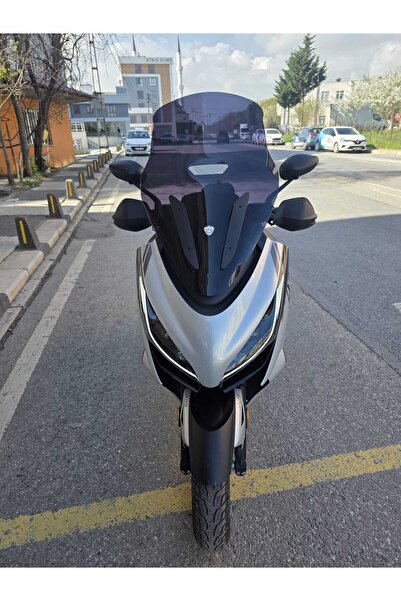 MOTOCAM Zontes ZT 250 T-E Siperlik Ön Cam 2023-2025 Model 73cm Siyah Renkli 4...