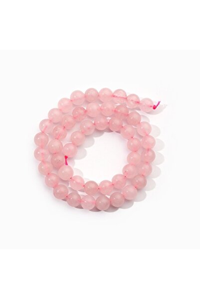 Choice خرز فضفاض من الكوارتز الوردي 6 مم، خيط واحد 6 مم، حجر تورمالين طبيعي، ...