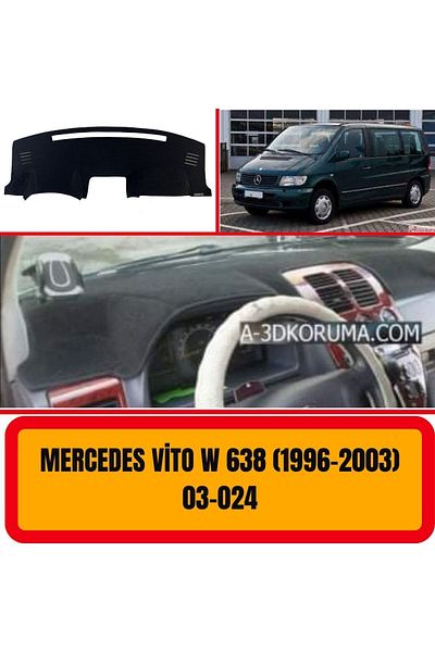 A3D TORPİDO KORUMA Mercedes-Benz Vito W638 1996-2003 - Front Cover Carpet with Chest Panel and Torpedo Protection Detail