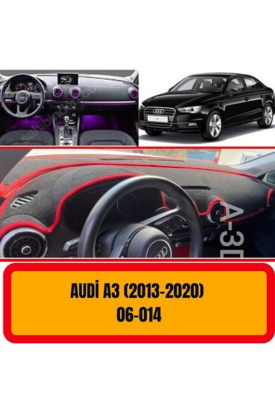 A3D TORPİDO KORUMA Audi A3 2013-2020 Front Chest Panel Torpedo Protection Case Carpet Protector Cover