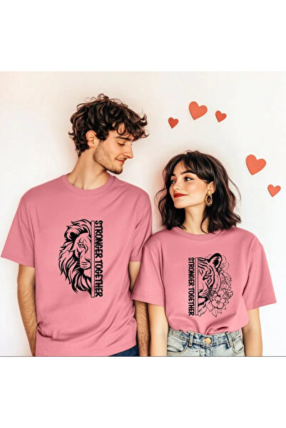 Wish BF Στάμπα μπλουζάκια με στάμπα Stronger Together 2 τεμαχίων