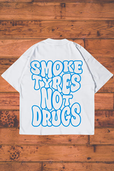 Wish BF Димни гуми, не наркотици Печатна тениска с голям размер