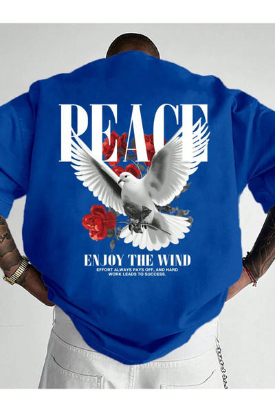 Wish BF Tricou oversize cu imprimeu Peace