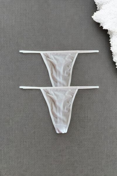 BLİSS WEAR FASHION Women's 2Li String Thong Panties