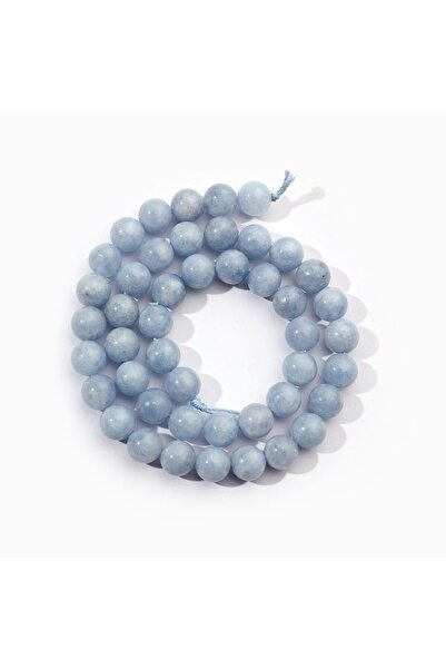 Choice أحجار الأكوامارين 6 مم، خيط واحد، 6 مم، حجر طبيعي، تورمالين، كوارتز وردي، أحجار الأكوامارين، أمازونيت، خرزة فضفاضة