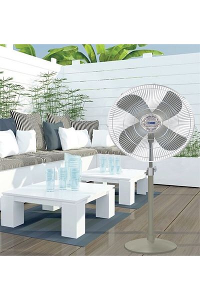 Generic PAKFAN Pedestal Industrial Standing Fan 24", 190W, 4 Blades