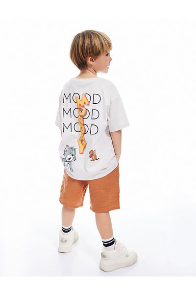 Koton Licensed Tom and Jerry Printed Crew Neck Cotton T-Shirt