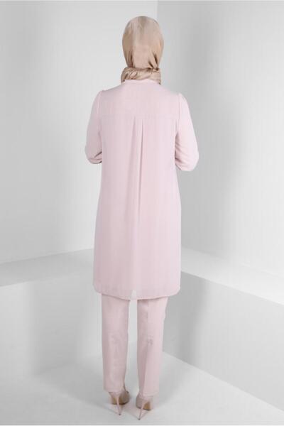 Alvina EMBROIDERY DETAIL HIDDEN BUTTON TUNIC 43500