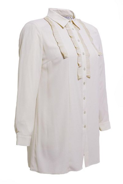 Alvina Plus Size Pleated Detailed Tunic 20401