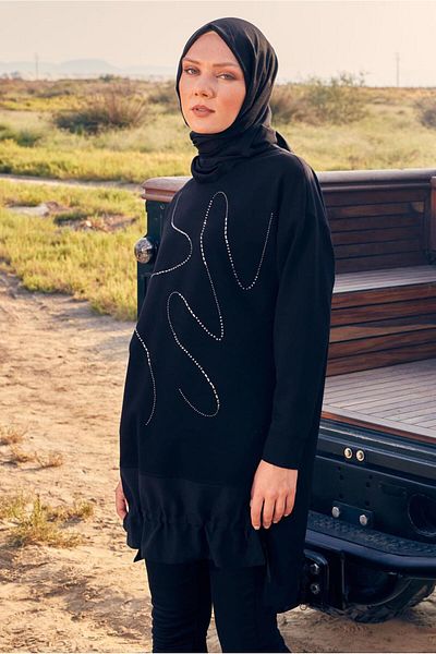 Alvina STONE PRINTED TRACKSUIT TUNIC 44182