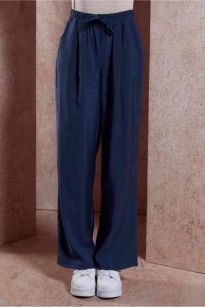 Alvina 70736 Model Elastic Waist Modal Trousers