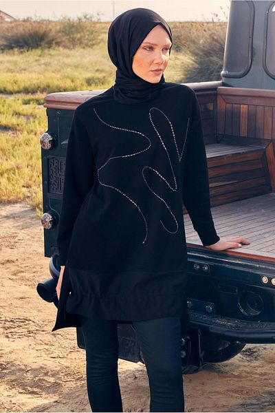 Alvina STONE PRINTED TRACKSUIT TUNIC 44182