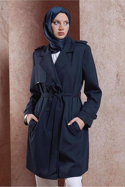 Alvina Belt Detailed Trench Coat 10891