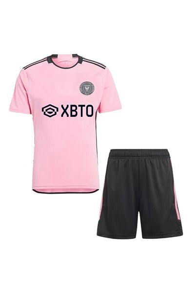 Atlas Global Set de 2 tricouri pentru copii Inter Miami Messi Pink Soccer